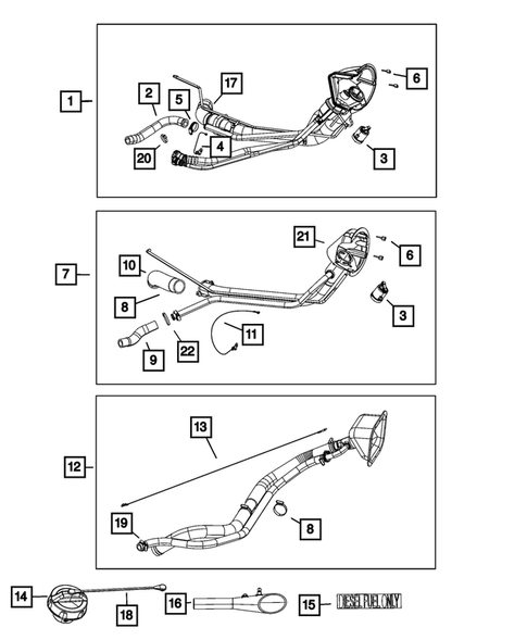 Fuel Tank Filler Tube for 2024 Ram 2500 #1