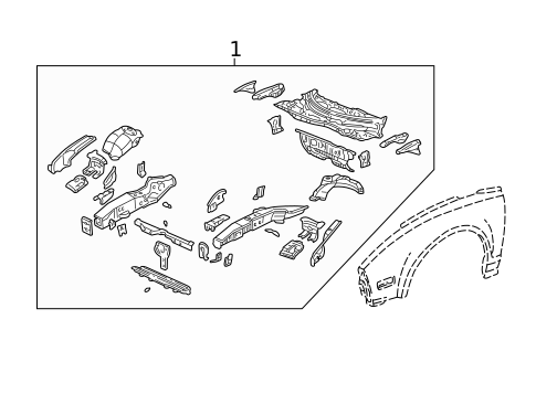 Inner Structure for 1991 Acura NSX #0