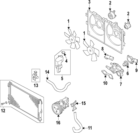 Cooling System for 2023 Mitsubishi Outlander Sport #0
