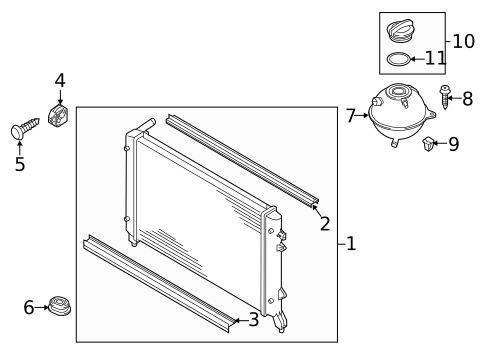 Radiator & Components for 2012 Volkswagen Passat #0