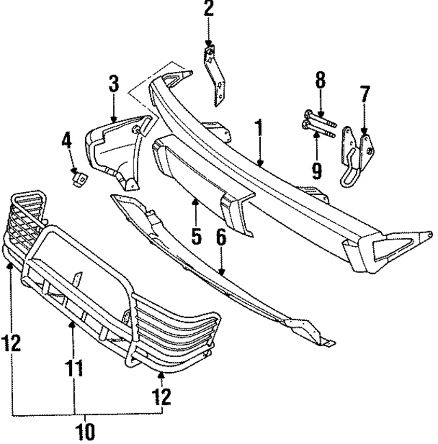 1994  1999 Land Rover Brush Guard STC8457