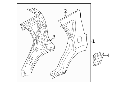 Quarter Panel & Components for 2018 Kia Soul EV #0