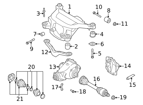 Axle & Differential for 2014 BMW Z4 #0