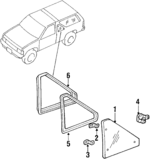8341241G10 - : Lower Hinge for Nissan: Pathfinder Image