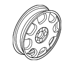 LB5Z1007H - Suspension: Compact Spare for Lincoln: Aviator Image