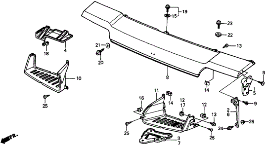 Front Mask for 1985 Honda Civic #0