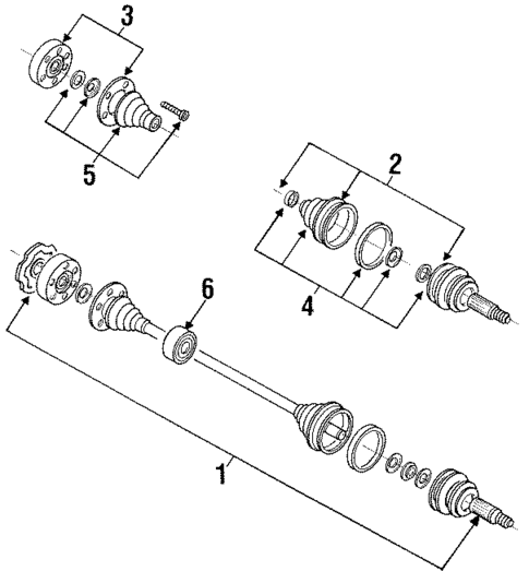 Drive Axles for 1994 Volkswagen Passat #0