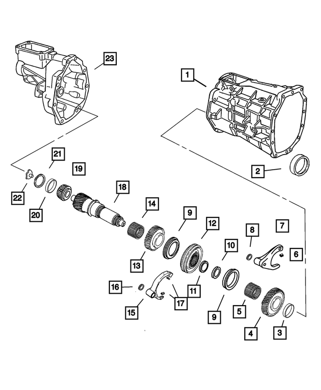 4626538 - Manual Transmission 6 Speed: Sixth Gear Bearing for Mopar Image