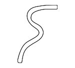 9099992002 - Emission System: Vacuum Hose for Toyota: C-HR, Camry, Celica, Highlander, Mirai, Sequoia, Tacoma, Tundra Image