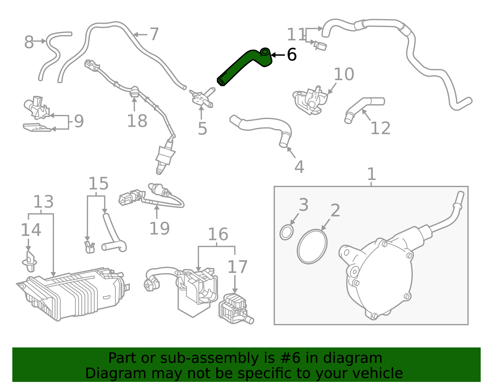 44779-0E010 - Evaporative Emissions System Lines 2020-2022 Toyota ...