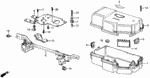 90041PH2004 - Electrical/Exhaust/Heater/Fuel: SCREW-WASHER (5X8) for Honda Image