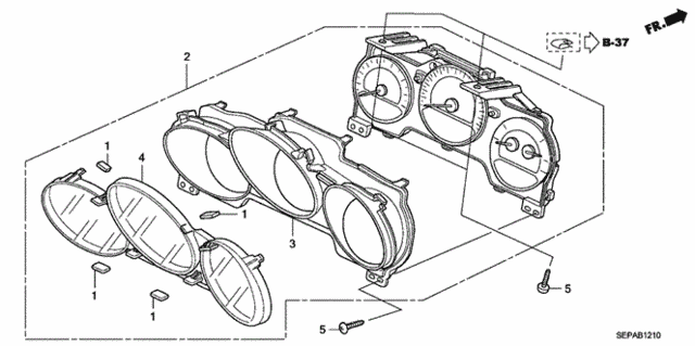 Meter Components for 2008 Acura TL #0