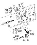 5012998AA - Transfer Case Model 144 [DH7]: Snap Ring for Mopar Image