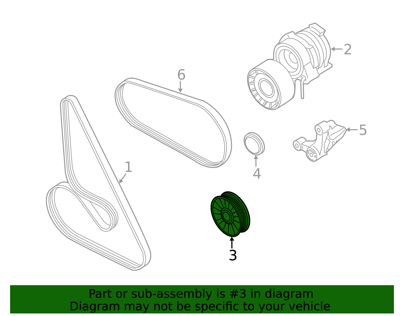 32-42-7-564-649 - Pulley - 2011-2019 BMW | Buy BMW Parts Now