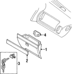 8973957470 - Body: Glove Box for Acura Image