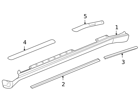 Exterior Trim - Pillars for 2007 Buick Rainier #0