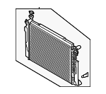 25310J5020 - Cooling System: Radiator for Kia: Stinger Image