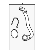 PC3Z8A365B - Cooling System: Water Outlet Hose for Ford Image