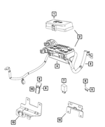 68159909AB - Electrical: Power Distribution Center Bracket for Mopar Image