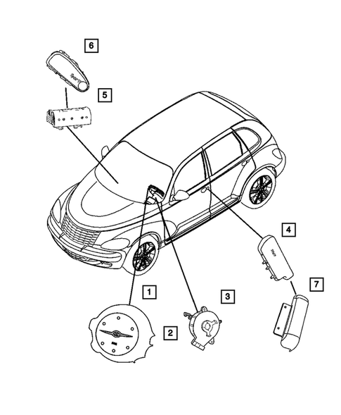 Système de coussin anti-chocs pour 2007 Chrysler PT Cruiser #0