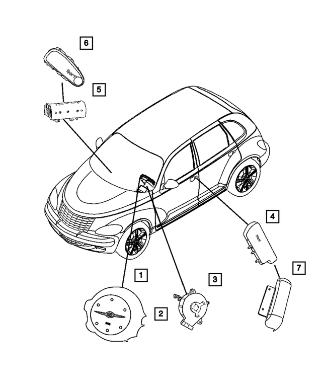 YW781CDAG - : Air Bag Module Cover for Mopar Image