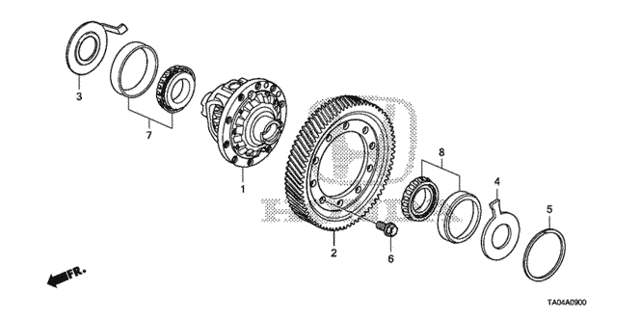 AT Differential (L4) for 2010 Honda Accord #0