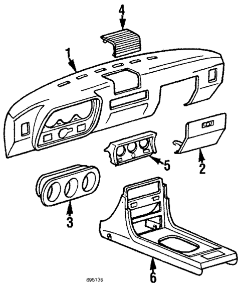 Instrument Panel for 1987 Porsche 944 #1