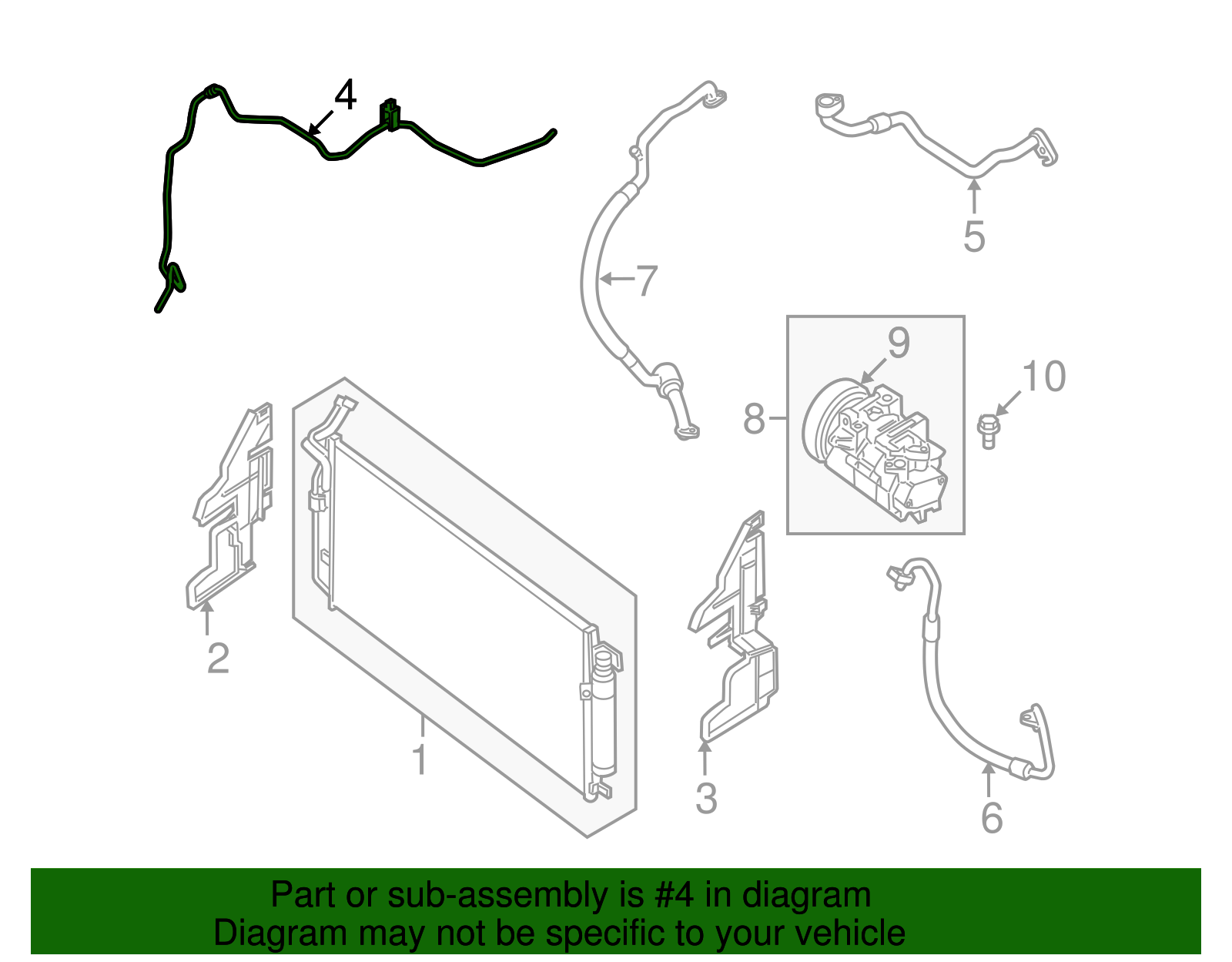 Cooler Pipe - Nissan (92440-ZN45B)