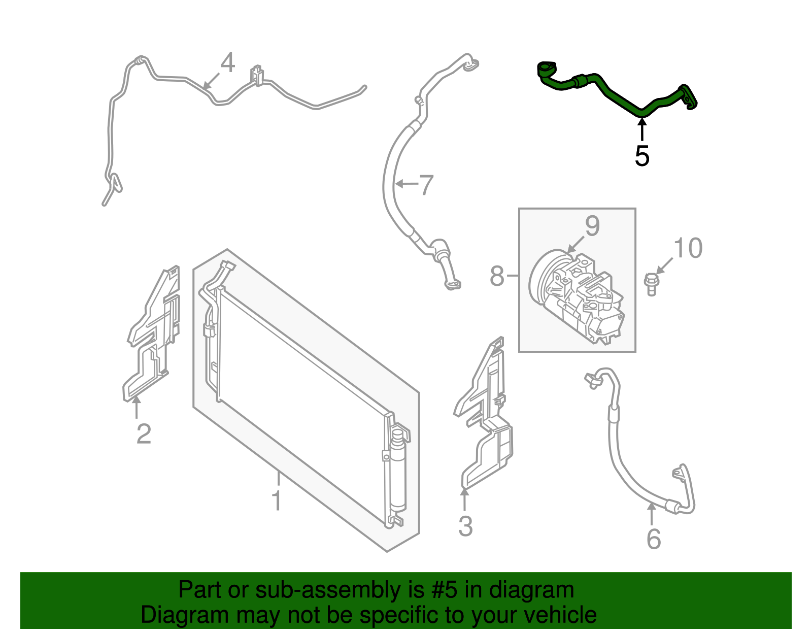 Cooler Pipe - Nissan (92450-ZN45B)