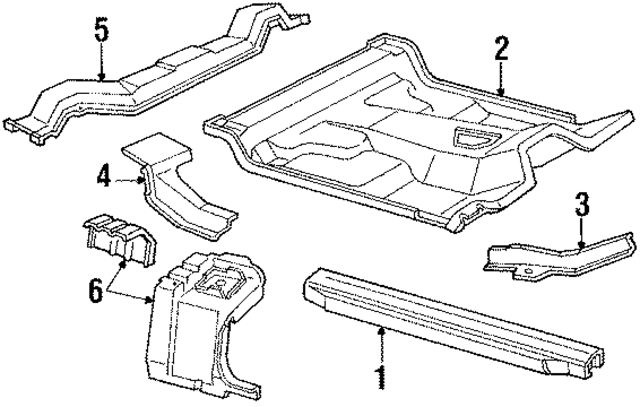 E9TZ1010128A - Body: Rocker Panel for Ford: Bronco II, Ranger Image
