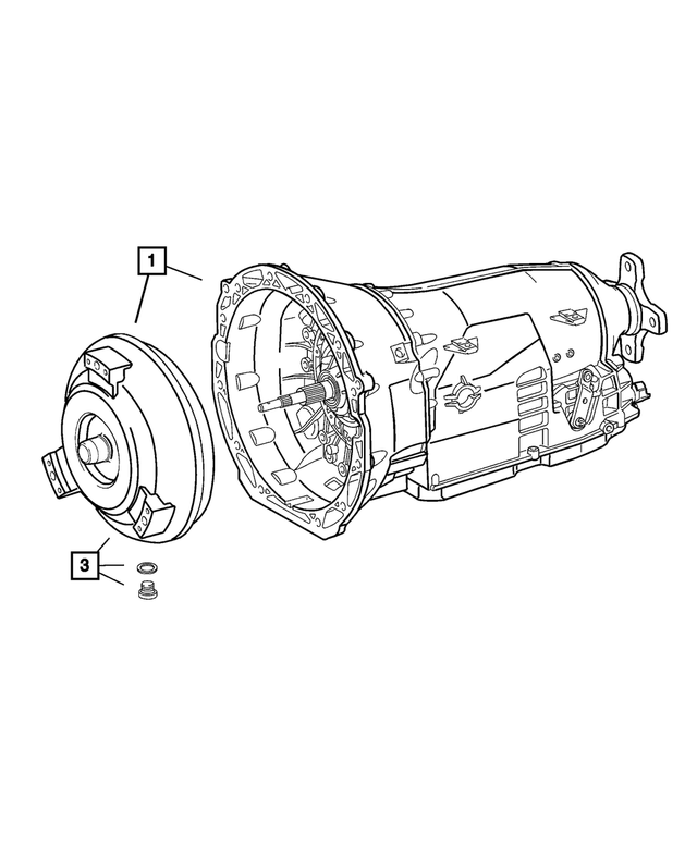 68004096AA - Automatic Transmission 5 Speed [DGJ]: Torque Converter Package for Mopar Image