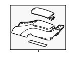 22268009033E19 - Body: Lower Console for Mercedes-Benz Image