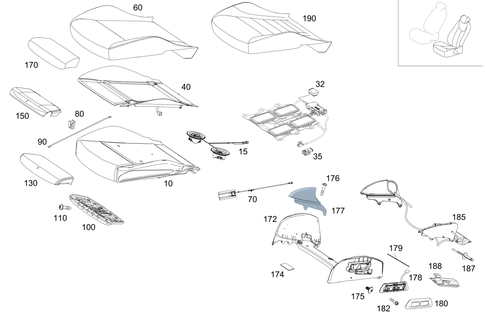 Left Seat for 2017 Mercedes-Benz E43 AMG #0