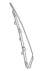 95C839151Y - Body: Body B-Pillar Molding for Porsche: Macan Image