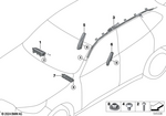 72125A164D1 - : Head Airbag, Left for BMW Image