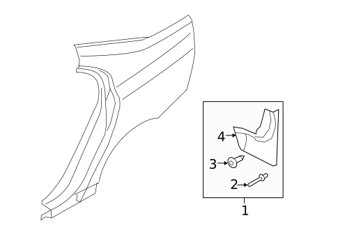 Exterior Trim - Quarter Panel for 2009 Volvo S80 #0