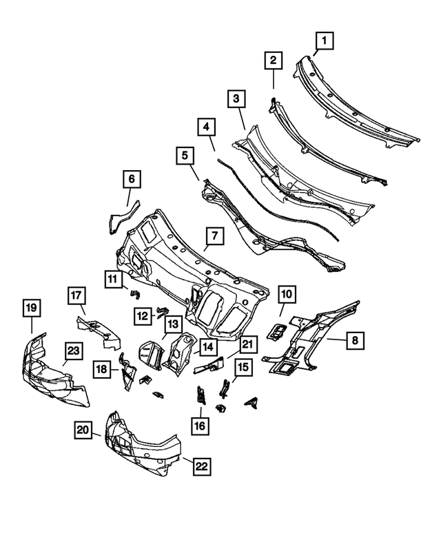 5098728AA - Air Conditioning &amp; Heater: Heater Core Tubes Bracket for Mopar Image image