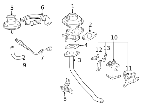 Emission Components for 2000 Toyota Camry #0