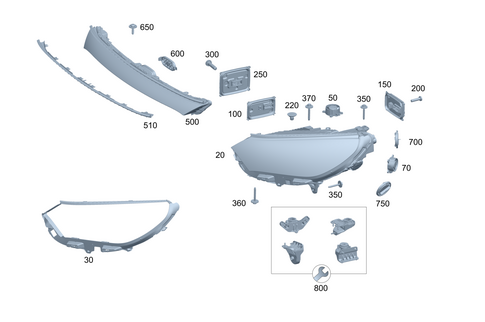 Front Illumination for 2025 Mercedes-Benz EQE AMG SUV #0