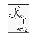 4H0121088AP - : Engine Coolant Hose for Audi Image
