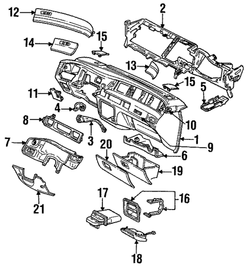 Instrument Panel for 1995 Mercury Sable #0