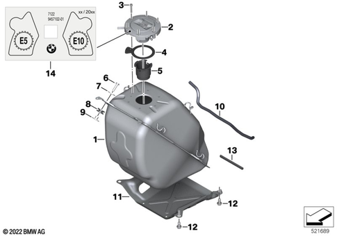 Fuel Container with Filler Pipe for 2026 BMW-Motorrad C 400 GT #0
