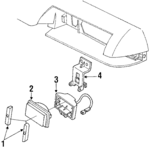 10039505 - Electrical: Housing Bracket for Pontiac: J2000 Sunbird, Sunbird Image