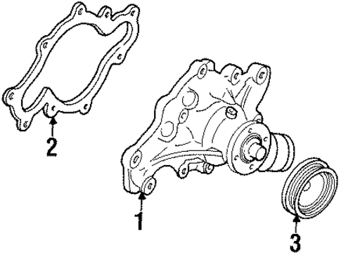 Water Pump for 2000 Lincoln Navigator #0
