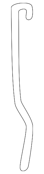 22652810 - Body: Handle, Outside Rod for Chevrolet: Cavalier | Pontiac: Sunfire Image