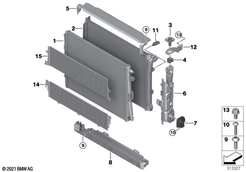 Radiator for 2022 BMW iX M60 #0