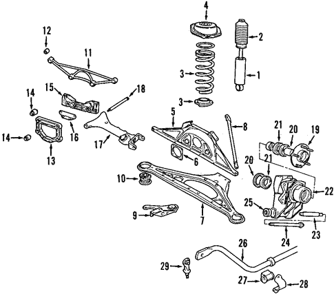 Rear Suspension for 2000 Jaguar XJR | OEM Parts Online