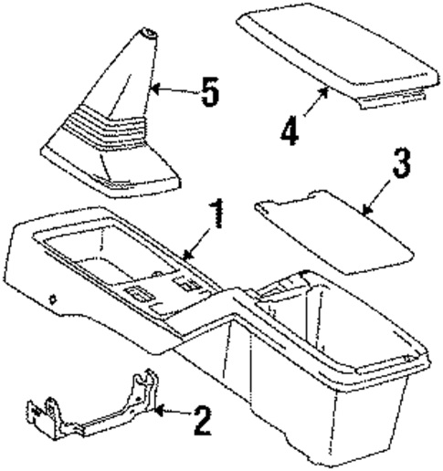 Console for 1986 Toyota Camry #0