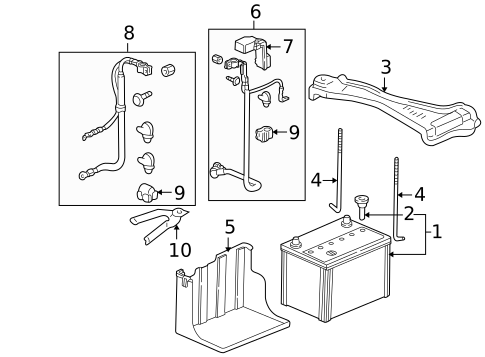 Battery for 1996 Acura RL #0