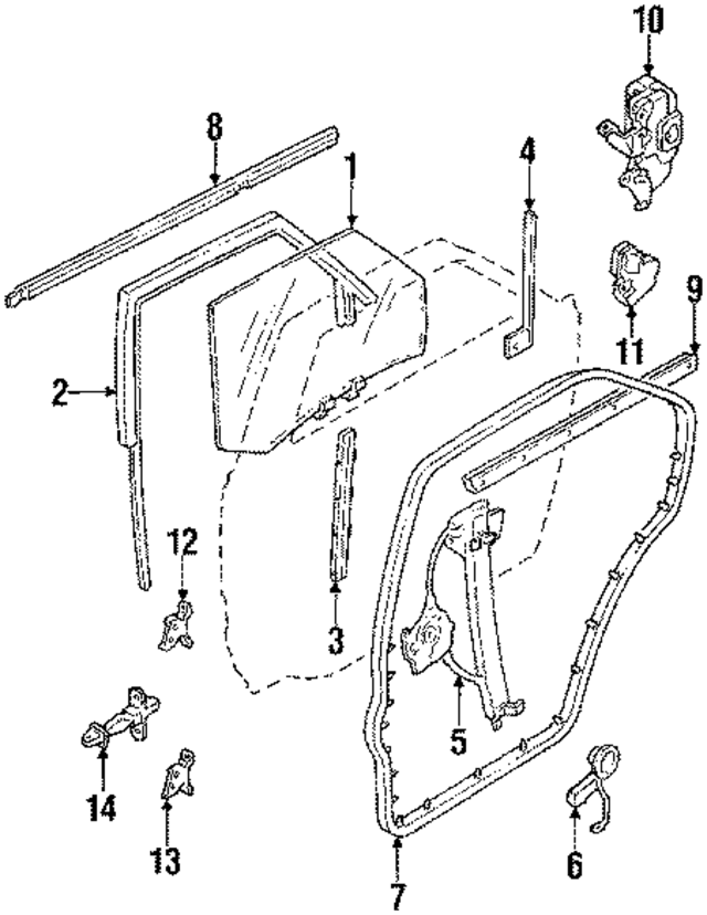 8224060U00 - : Guide Rail for INFINITI: Q45 Image